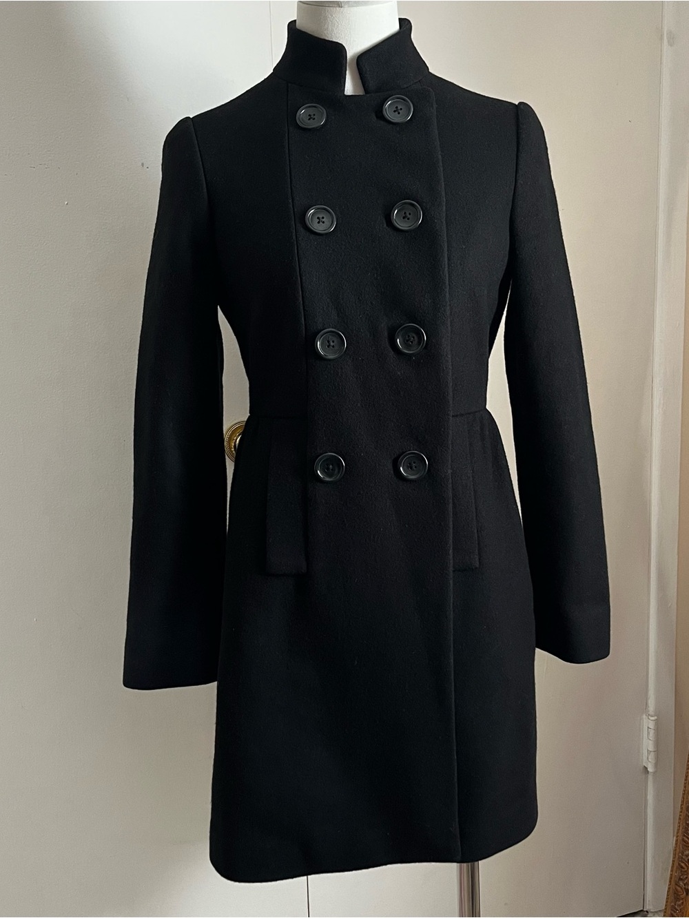 Banana Republic black wool coat